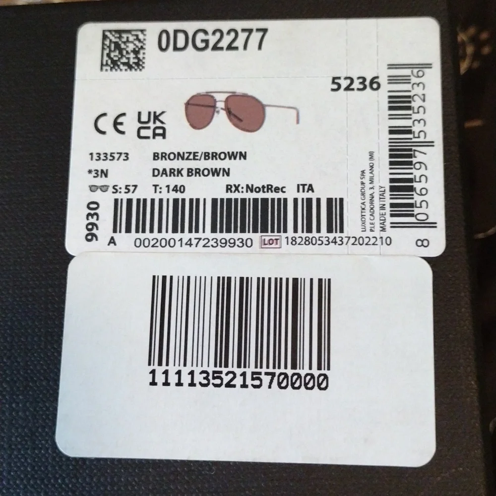🇮🇹  Dolce & Gabbana Sunglasses Color Is Bronze Not Gold